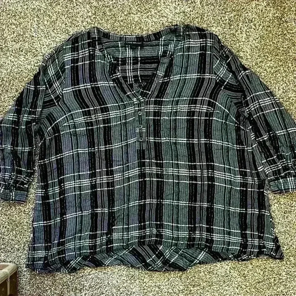 Lane Bryant Tops - Lane Bryant plaid Plus size top